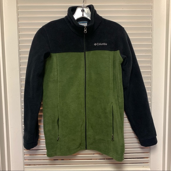 Columbia green/black fleece jacket - Picture 2 of 8